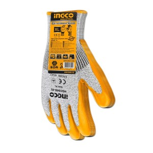 Guantes Amarillo Resistente A Cortes Hgcg08-xl Ingco Tall Pa