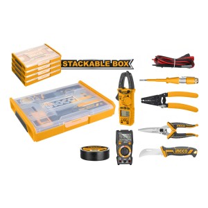 Set Organizador + 7 Herramientas Electricista Ingco Hktv0 Ma