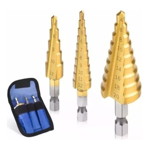 Mechas Cónicas Broca Escalonada 4-12 4-20 3-12mm Perforado