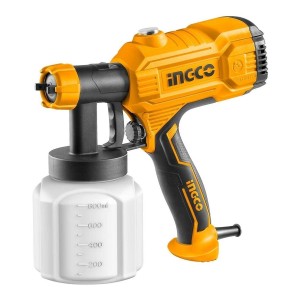 Pistola Eléctrica Para Pintar Succión Ingco Spg3508 De 800ml Color Naranja/negro 450w 110v