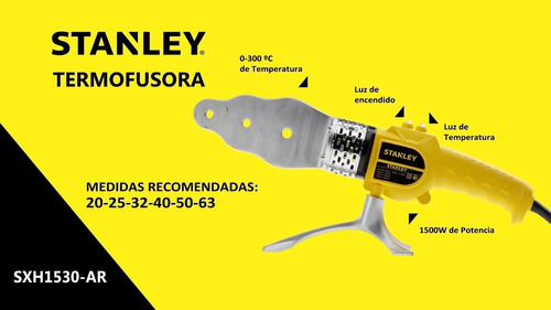 Termofusora 1500w Stanley 6 Sxh1530 - Imagen 2