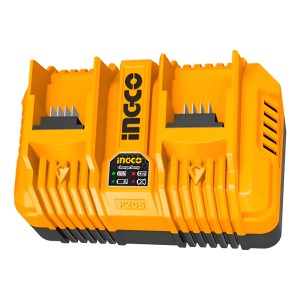 Cargador Rapido Inteligente Doble 20v P20s Ingco Fcli2034