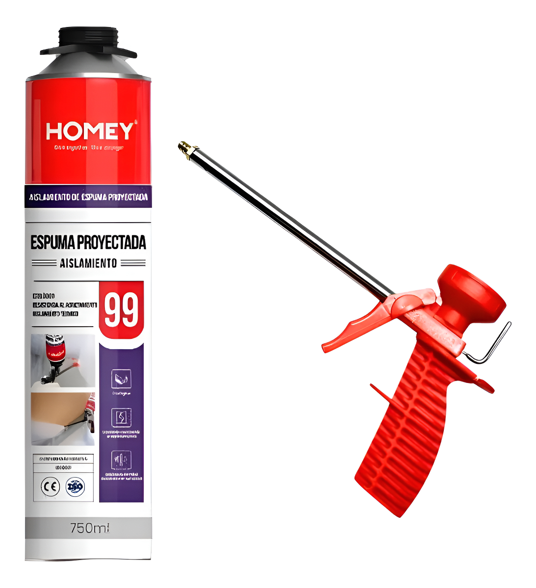 Poliuretano Proyectado Kit Pistola + Espuma Eli