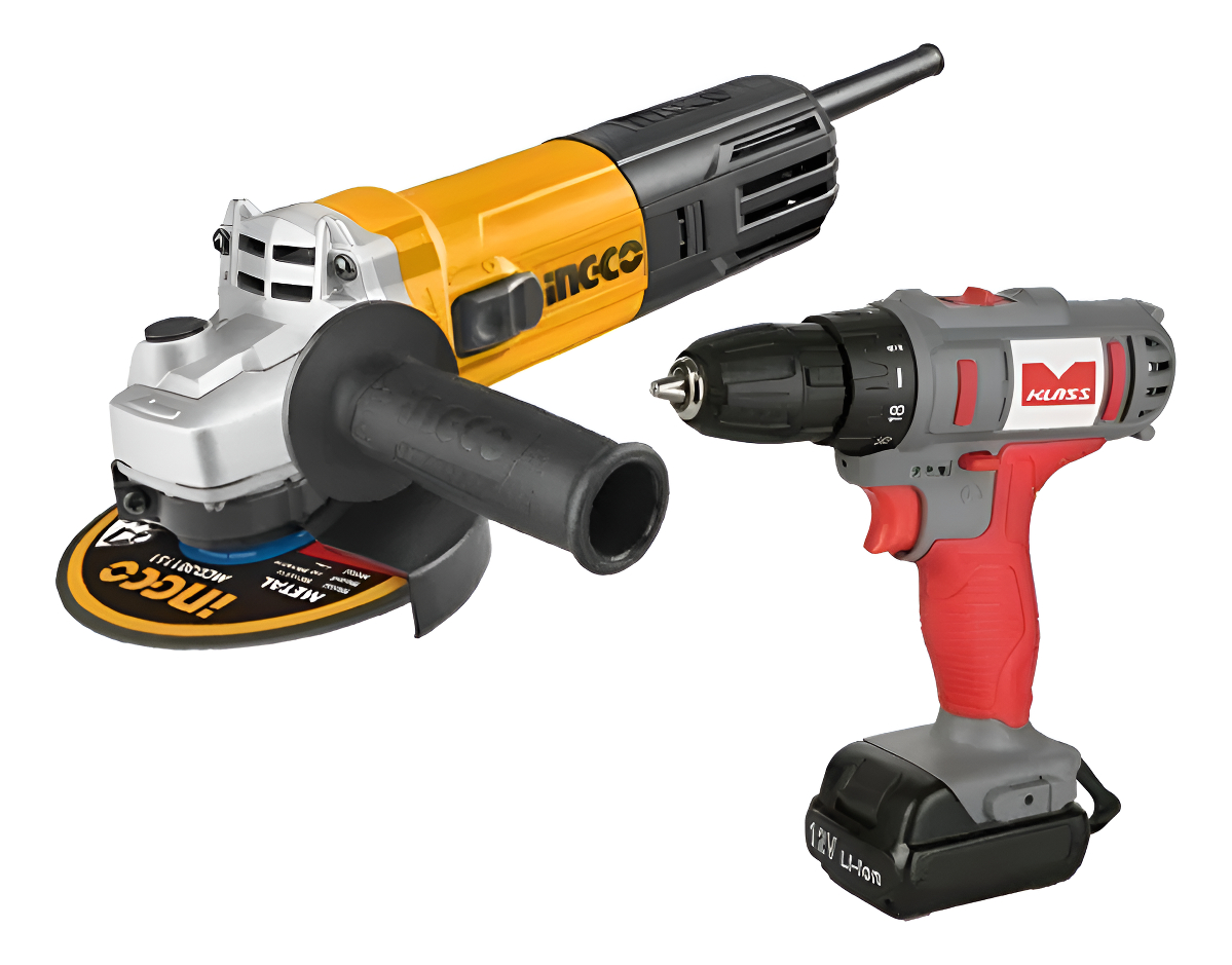 Amoladora 750w Ingco + Taladro Atornillador 12v Oferta - T