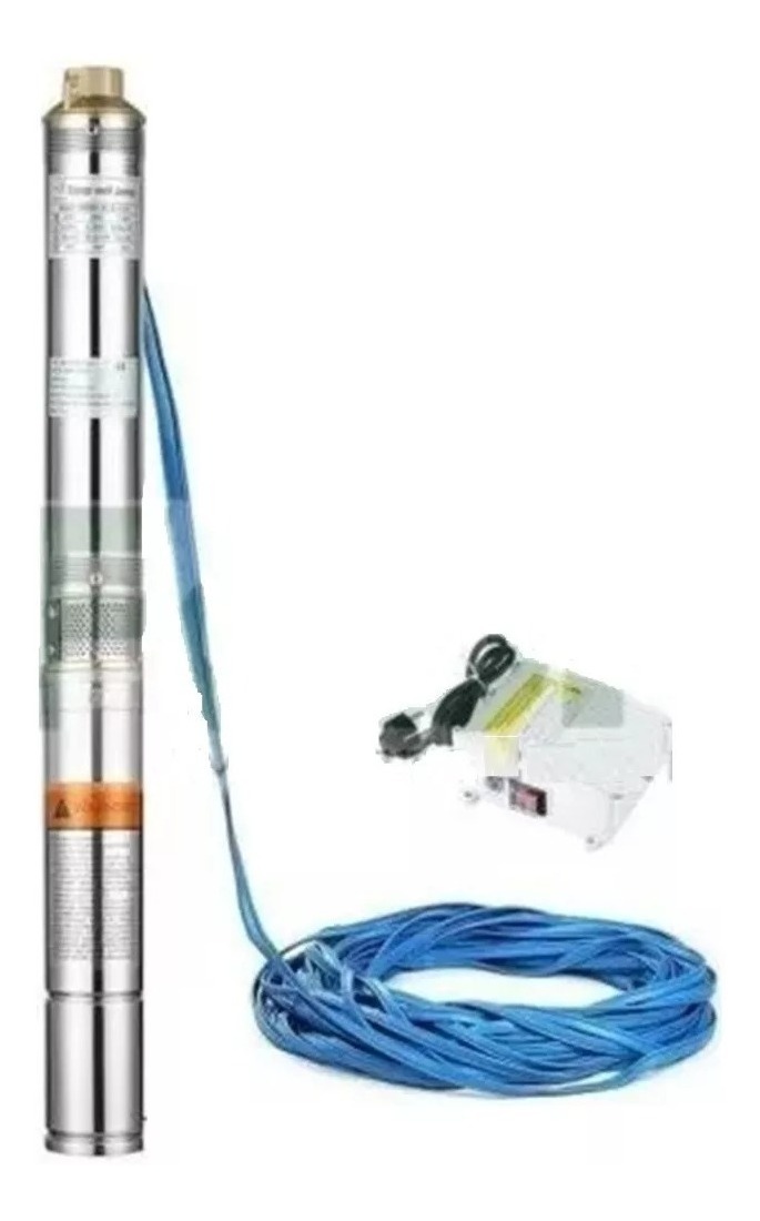 Bomba Sumergible Inoxidable 0.5 Hp 20 Mts Cable + Controlado