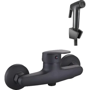 Ducha Higiénica Negro Mate 15cm Bidet Agua Fría-caliente