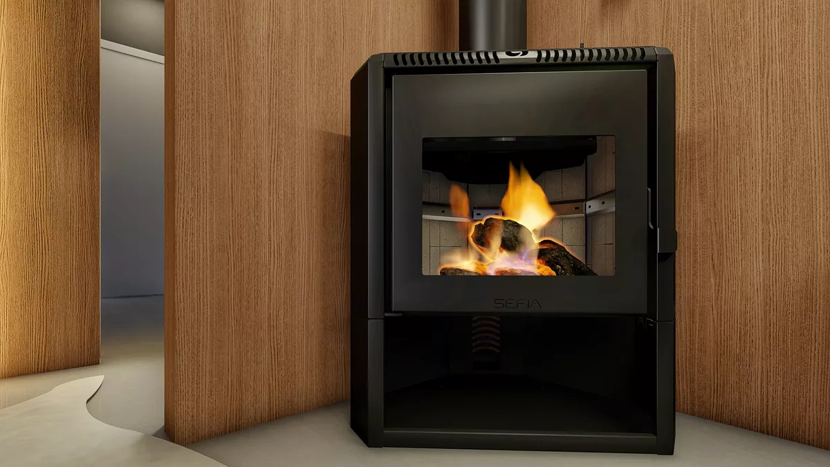 Calefactor Premium A Leña Esquinero 150m2 - Imagen 2