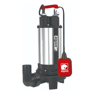 Bomba De Agua Sumergible 1500w 2 Hp Con Triturador Equus Color Plateado