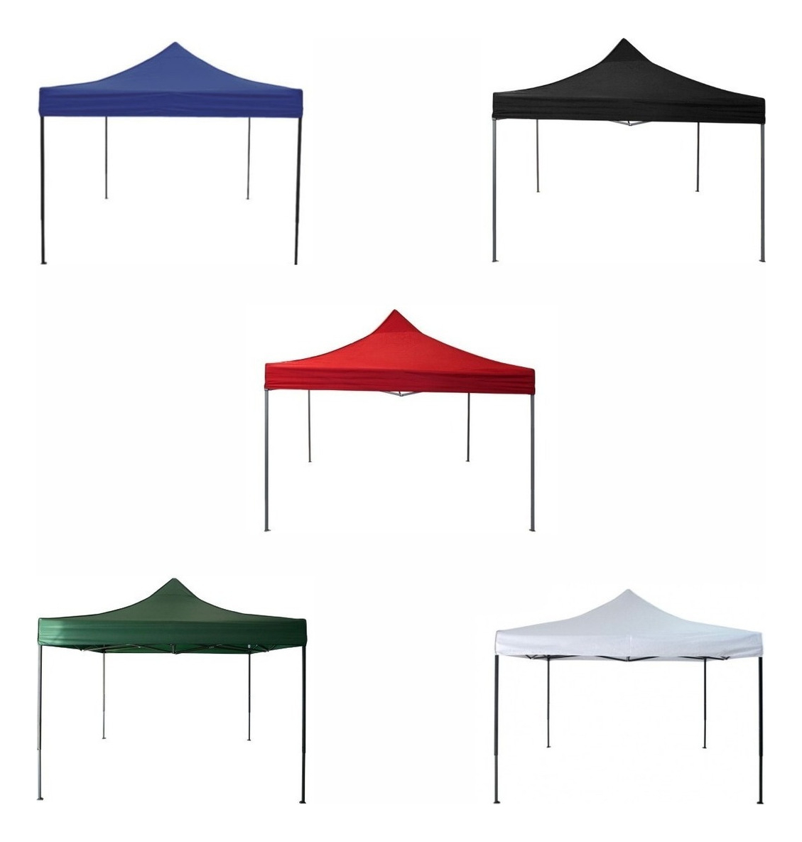 Gazebo 3x3 Negro Reforzado E Impermeable Filtro Uv - Imagen 2