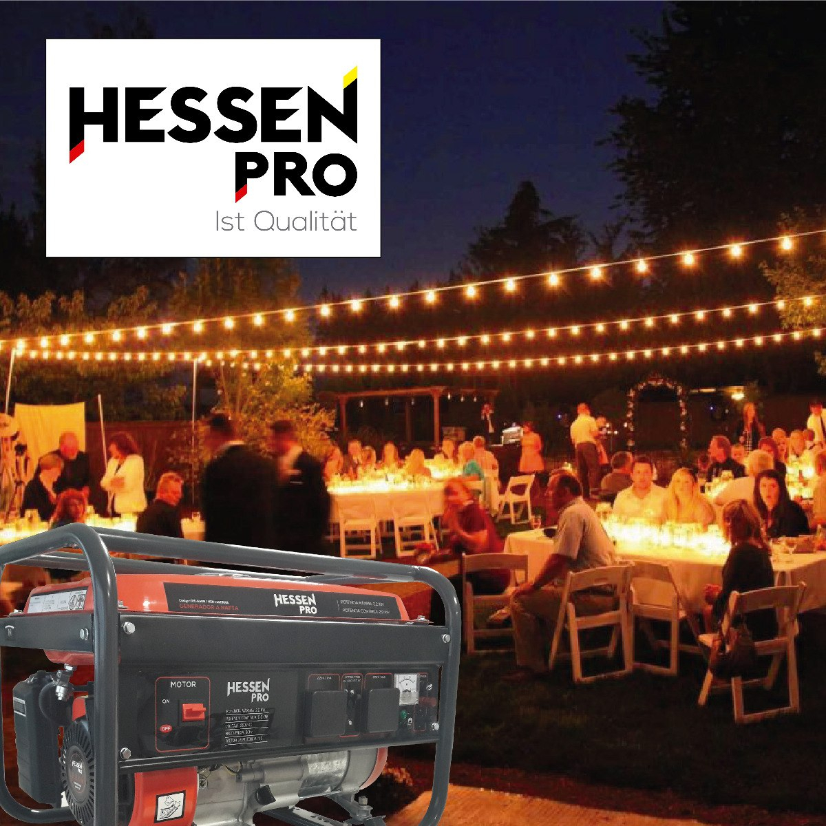 Generador Hessen Pro 2200w Nafta 016-6636 Ferreteria K37 - Imagen 3