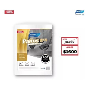 Pañoplus Gold - Paquete Blanco 3kg - 28cm X 34cm - Tyt