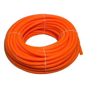 Caño Corrugado Naranja O40mm 205 Rollo De 25 Metros