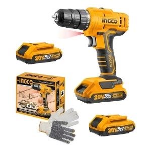 Taladro Atornillador Ingco Batería 18v Niquel 10mm Cdt08180