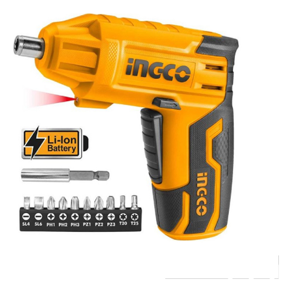 Atornillador Ingco Csdli0401 Bateria Litio 4.0v Con Puntas - Imagen 2