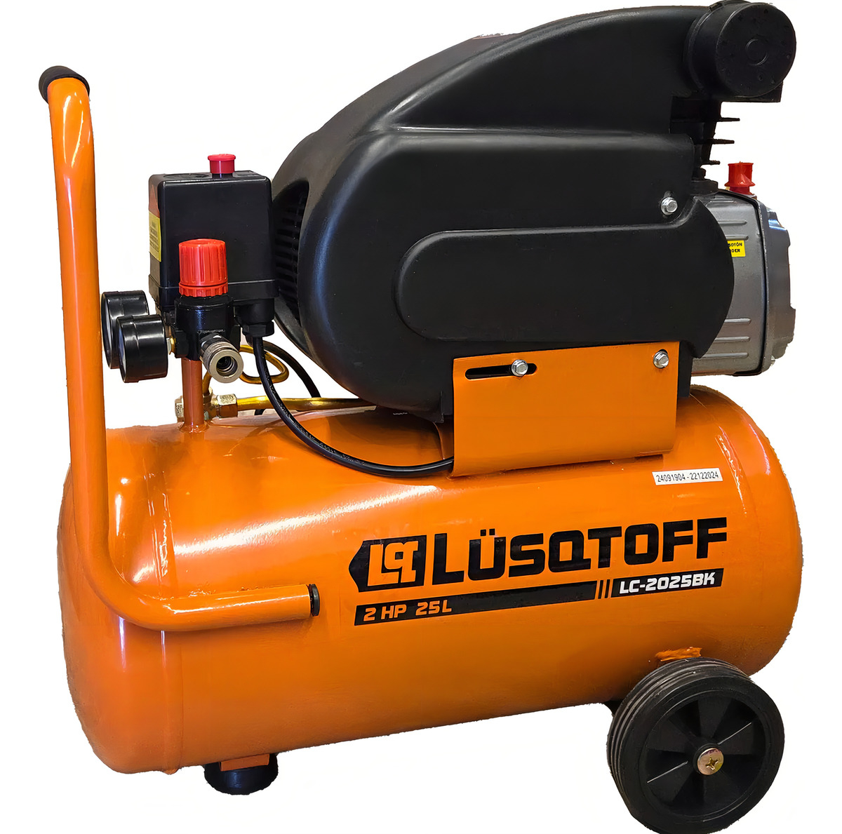 Compresor De Aire Eléctrico Portátil Lüsqtoff Lc-2025bk 25l 2hp Naranja 50 Hz - Imagen 4
