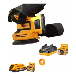 Lijadora Roto Orbital Palma Ingco 20v Bateria Y Cargador