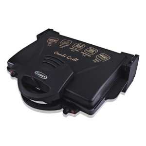 Sandwichera Grill Eléctrico Cuori Combi-grill Cuo3320 Fama Color Negro