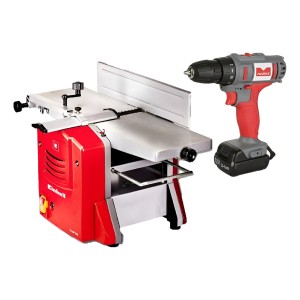 Cepillo De Banco + Garlopa De Mesa + Taladro Atornillador