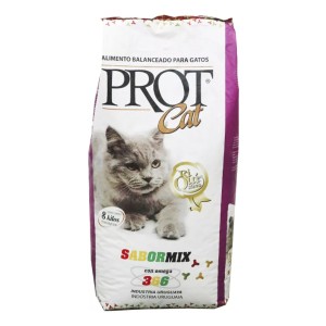Alimento Seco Para Gatos Prot Cat's Sabor Mix 8 Kg - Tyt