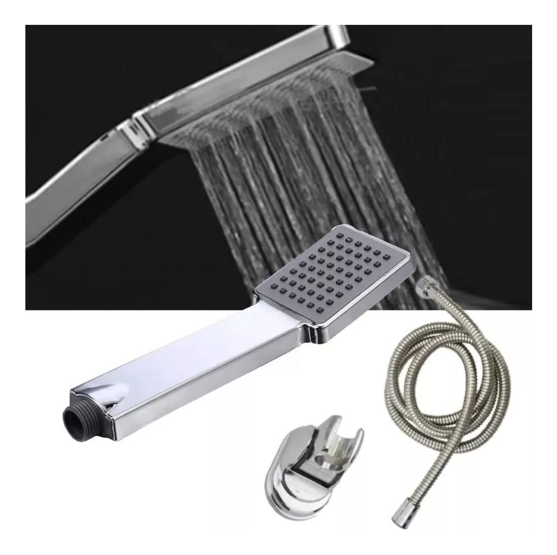 Duchero Teléfono Baño Con Manguera 1,5m, Ducha - Tyt - Imagen 3