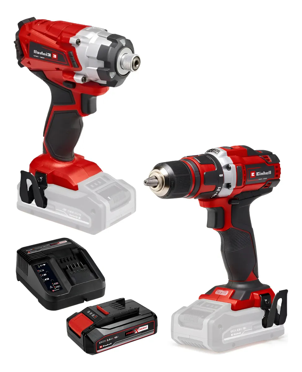 Kit Taladro + Atornillador De Impacto + Bat Y Carg Einhell