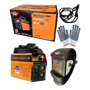 Combo Soldadora Inverter Mma Smarter Compact 140 + Máscara