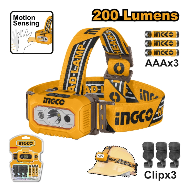 Linterna Vincha Led Ingco 100/200 Lumens Alcance 91 Mts - Imagen 5