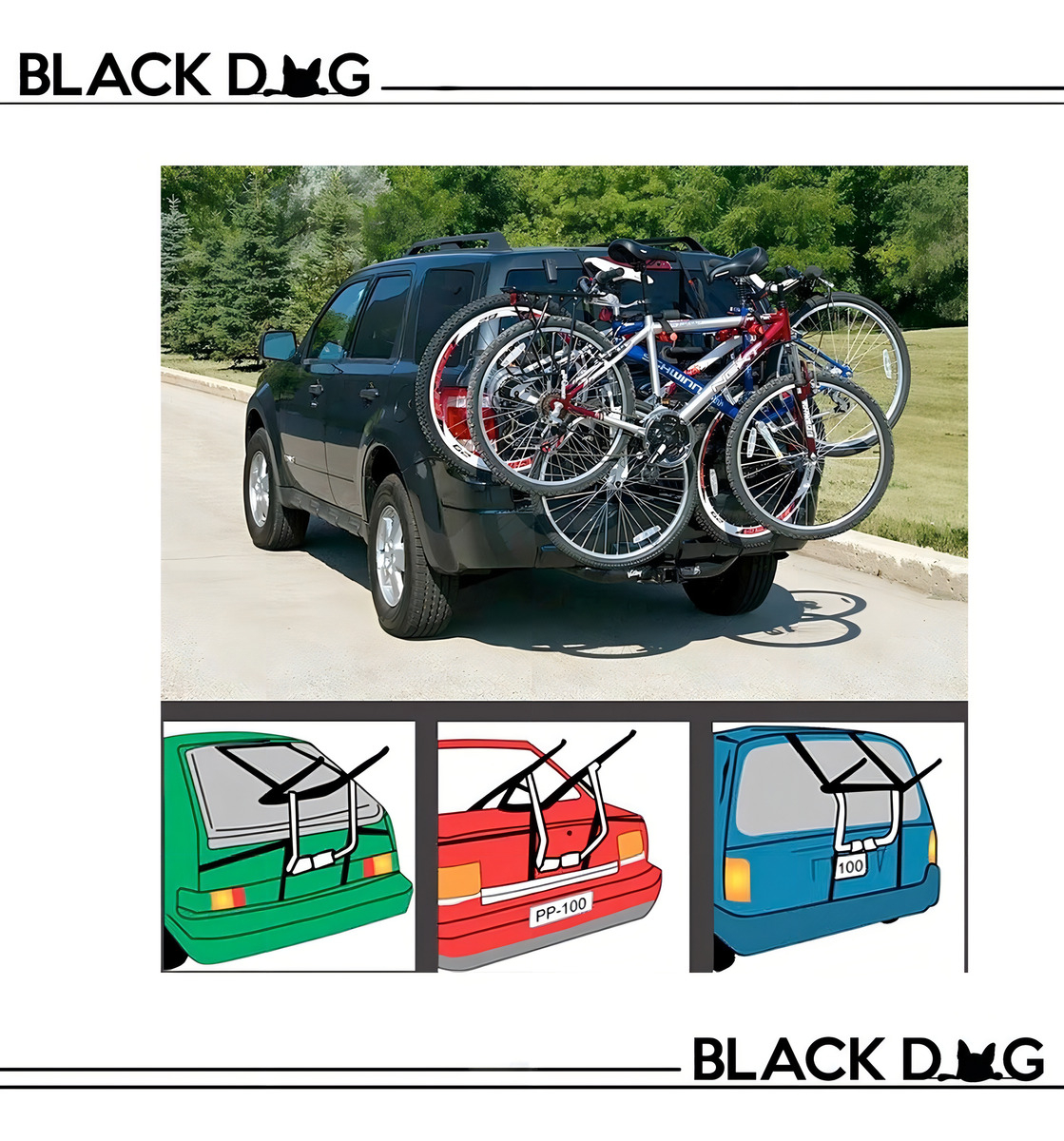 Porta Bicicleta Auto Soporte Con Capacidad Para 3 Bicicletas - Imagen 7