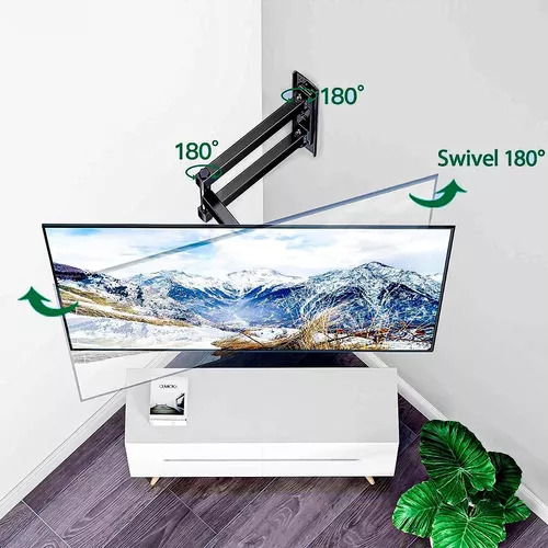 Soporte TV Monitor HDL117B2 Pared Brazo Móvil 14 A 55 Pulgadas Negro - Imagen 3