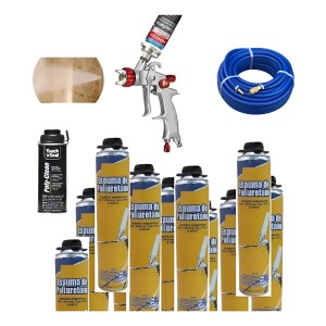 Poliuretano Proyectado X24 C/ Pistola Cleaner Y Manguera 10m