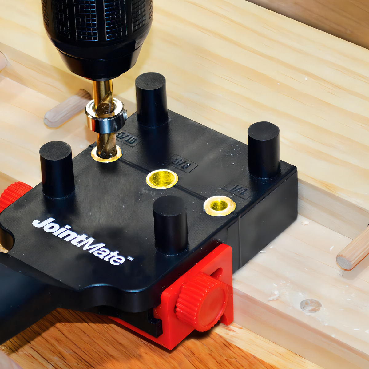 Set Soporte Entarugador Milescraft Joint Mate Madera Modelo 1383.0 - Imagen 3