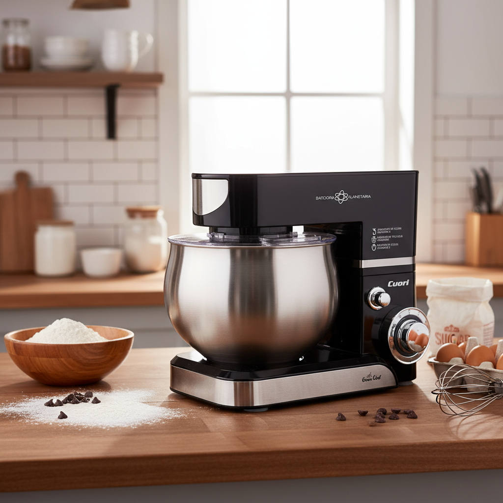 Batidora Planetaria Cuori Gran Chef Color Negro 1200w De Potencia Frecuencia 50 Hz X 60 Hz - Imagen 2