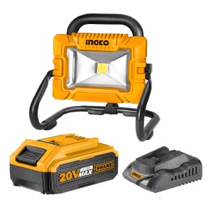 Farol Foco Led 20w Portatil C/bat. + Cargador 20v Ingco