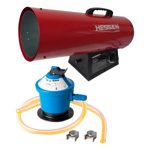 Cañon De Calor Estufa Hessen A Gas 40000btu Valvula Manguera