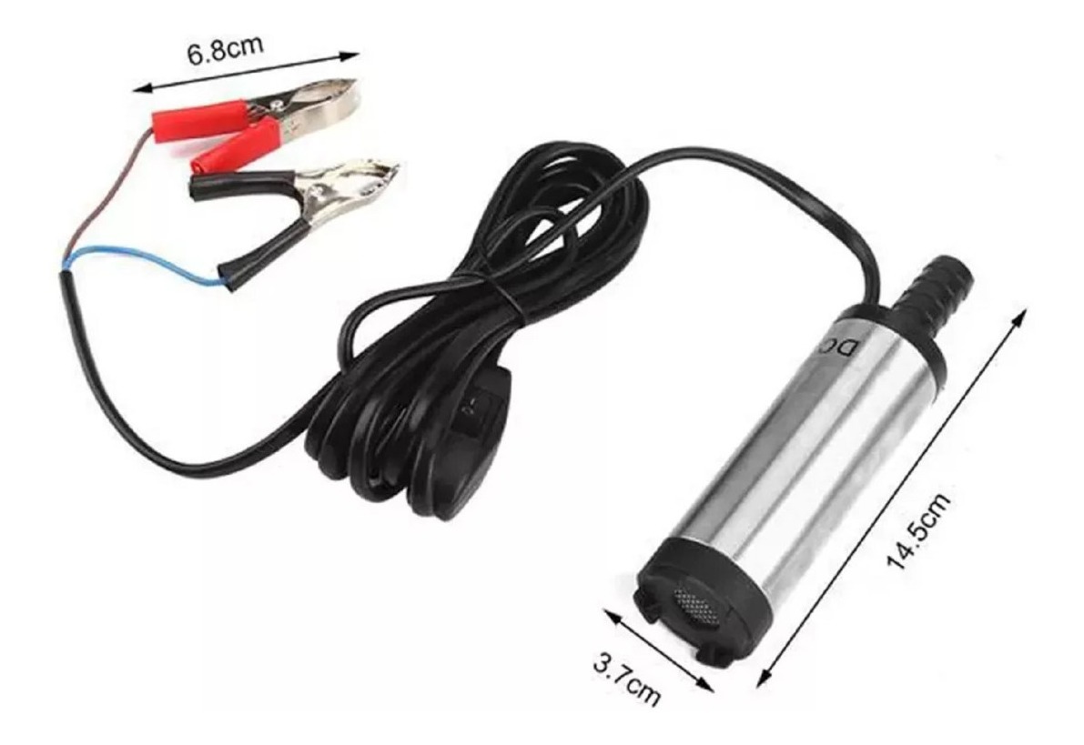Bomba 12v Volt 38mm Diámetro Combustible Agua - Tyt - Imagen 2