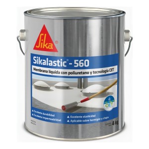 Sikalastic 560 Membrana Liquida Con Poliuretano 4 Kilos Blanco Mate