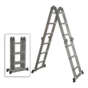 Escalera De Aluminio Articulada Tipo Andamio 475cm - Tyt