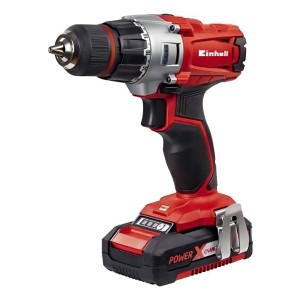 Taladro Atornillador Inalámbrico De 10mm Einhell Te-cd 18/2 Li Kit + 2 Baterías De 1.5ah + Accesorios Con Maletín De Transporte 50hz/60hz