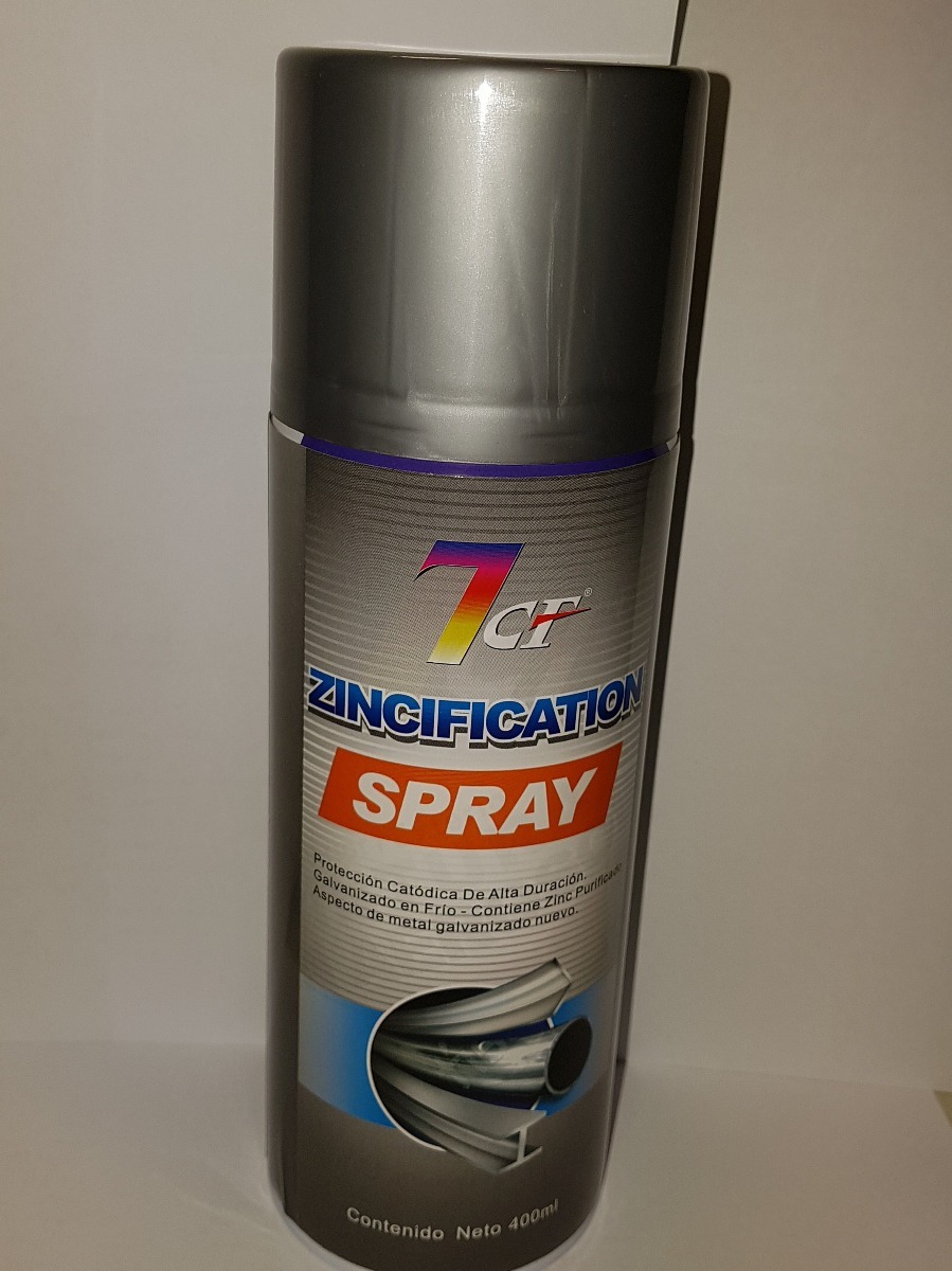Pintura Spray 7cf Galvanizado En Frio Zinc Rich 400ml - Tyt - Imagen 2