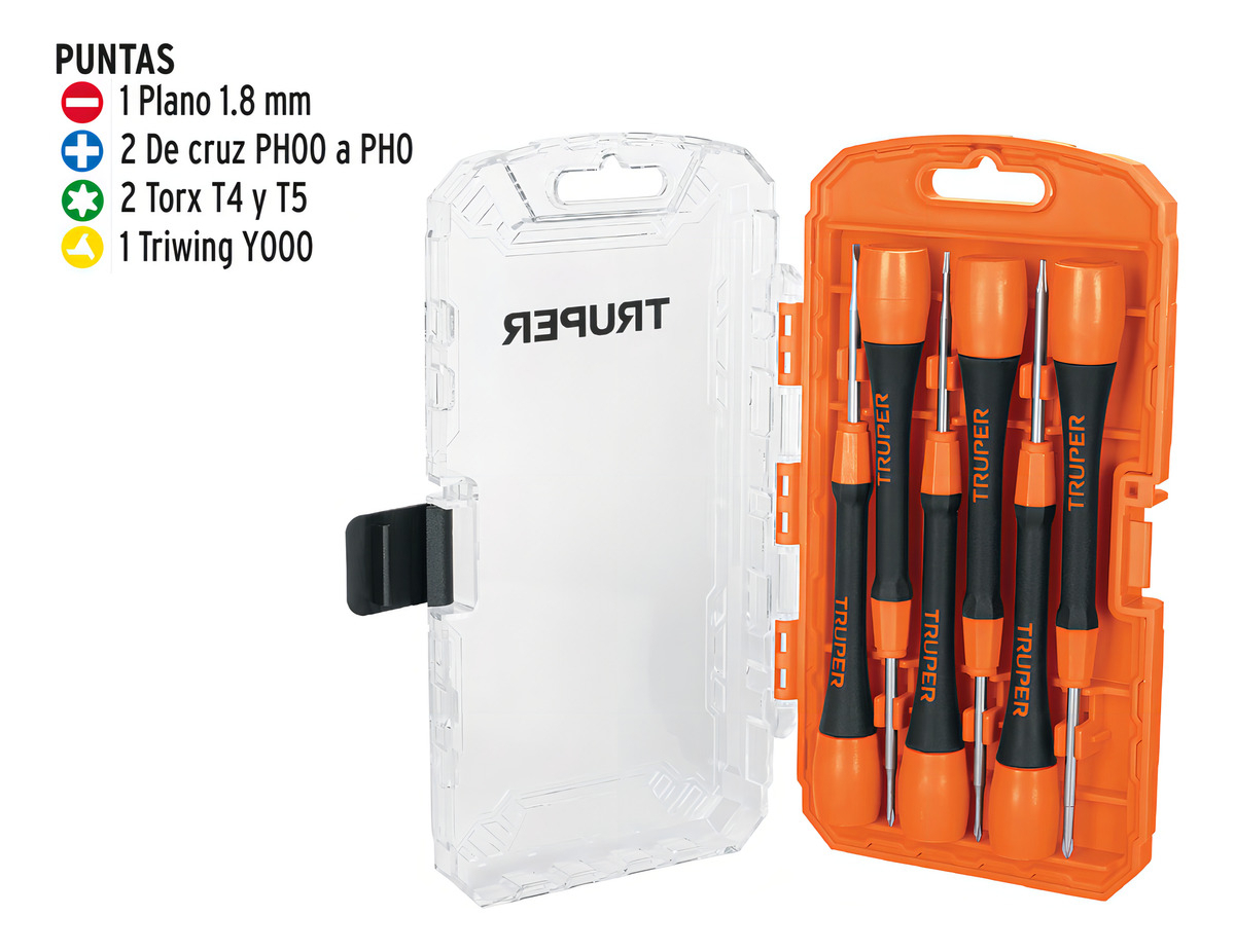Juego Destornillador Precision Joyero Truper 6 Pz. Joy-6 - Imagen 3