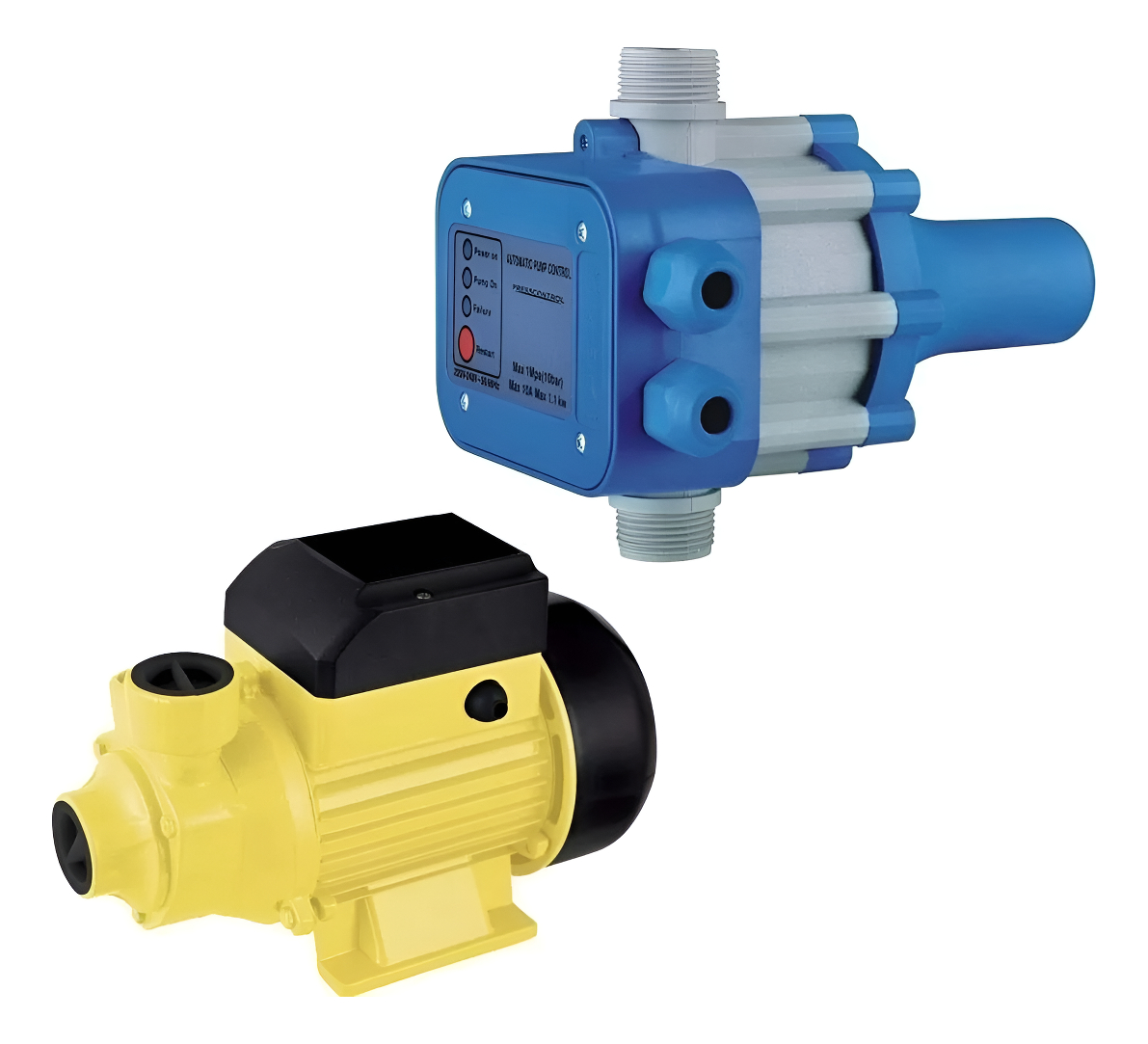 Kit Bomba De Agua Periférica 1 Hp + Press Control Automatico