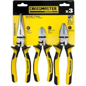 Kit Herramientas Set Pinzas 3 Piezas Crossmaster Industrial
