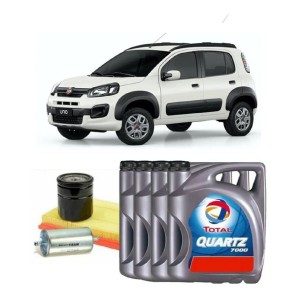 Pack Cambio De Aceite Total Camioneta Fiat Uno Filtros