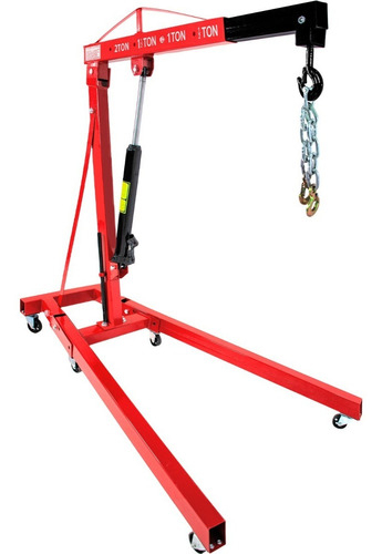 Pluma Hidraulica Plegable Motor 2 Ton Profesional Uso Rudo