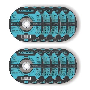 Discos Corte Metal 115 X 1.2mm Energy - 10 Unidades - Tyt