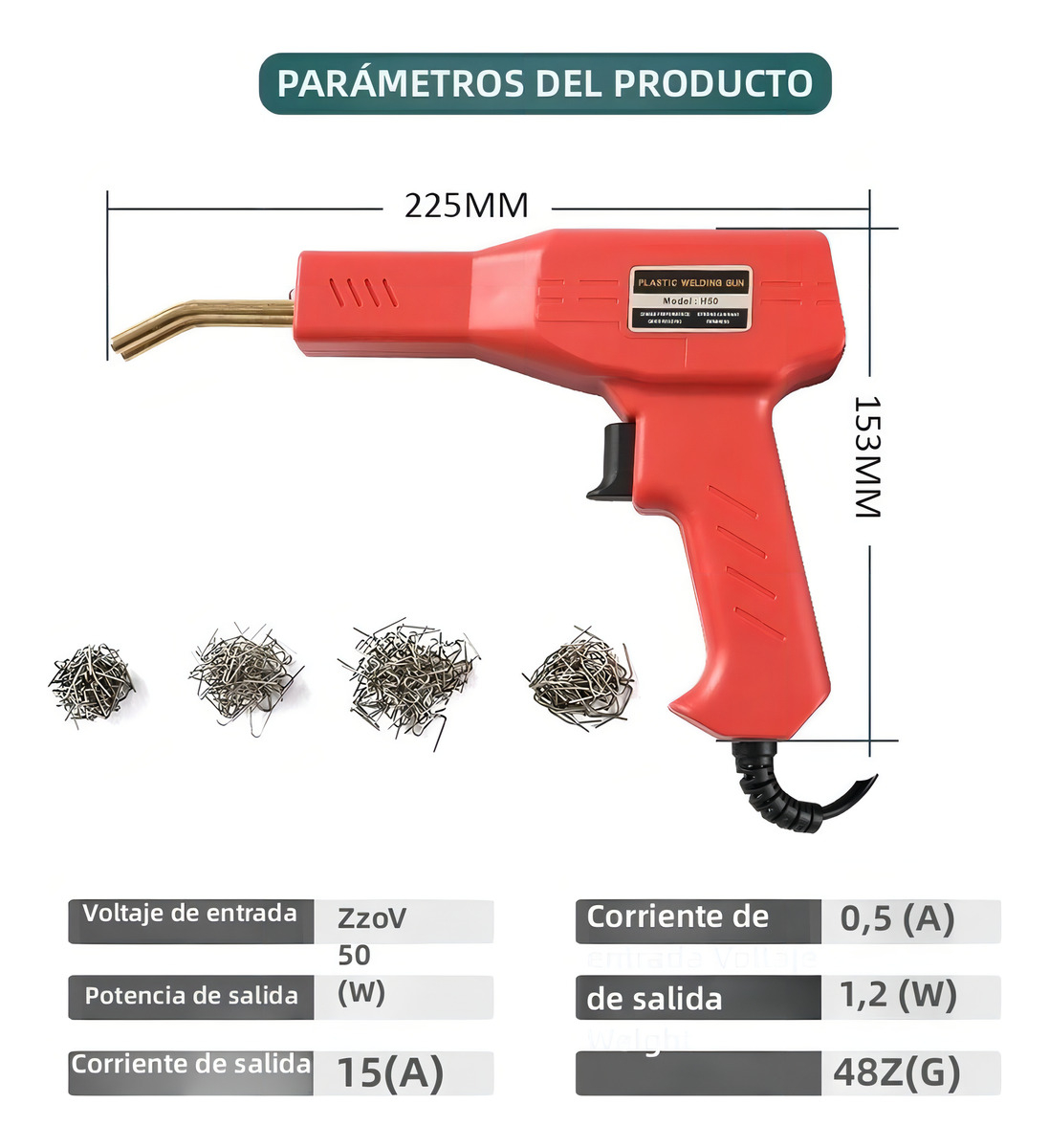 Soldadora De Plásticos 50w Universal Importaciones Con Maletín Rojo - Imagen 7