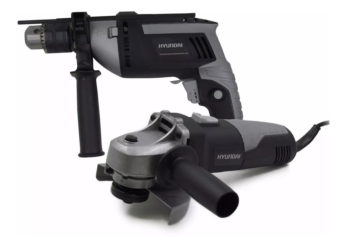 Hyck2 Taladro (con Percutor) + Amoladora En Kit Hyundai Tyt - Imagen 4