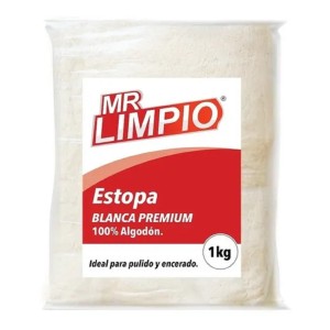 Estopa Blanca 100% Algodón Pqte. De 1 Kg. - Mr. Limpio - Tyt