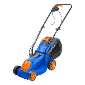 Cortadora De Césped Eléctrica 1200w Wadfow Wen3201 Con Bolsa Color Azul