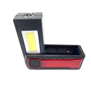 Linterna Led Plegable Con Iman Linterna Negro Luz Blanco